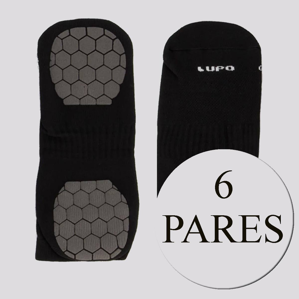 Kit 6 Pares de Meia Lupo Performace Antiderrapante Kit 6 Pares de Meia Lupo Performace Antiderrapante