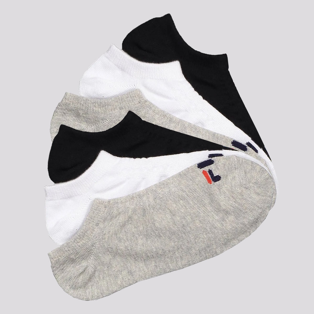 Kit Meia 6 Pares Fila Cano Curto Lisa Kit Meia 6 Pares Fila Cano Curto Lisa