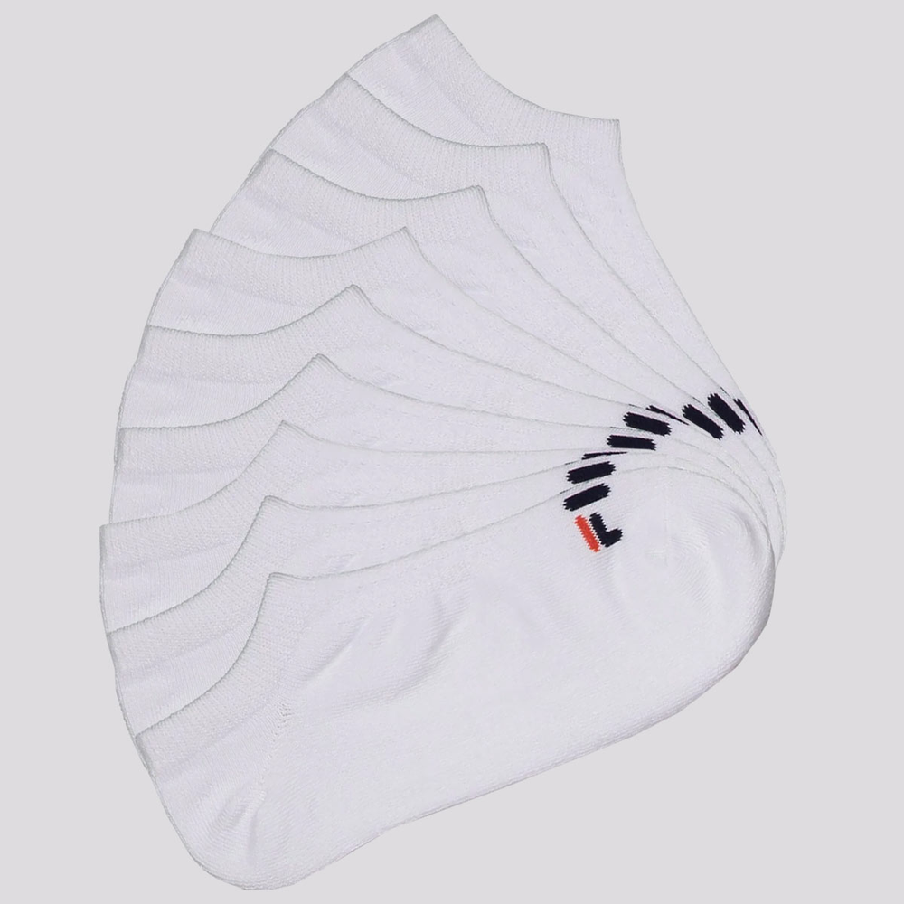Kit Meia 9 Pares Fila Cano Curto Lisa Branco Kit Meia 9 Pares Fila Cano Curto Lisa Branco
