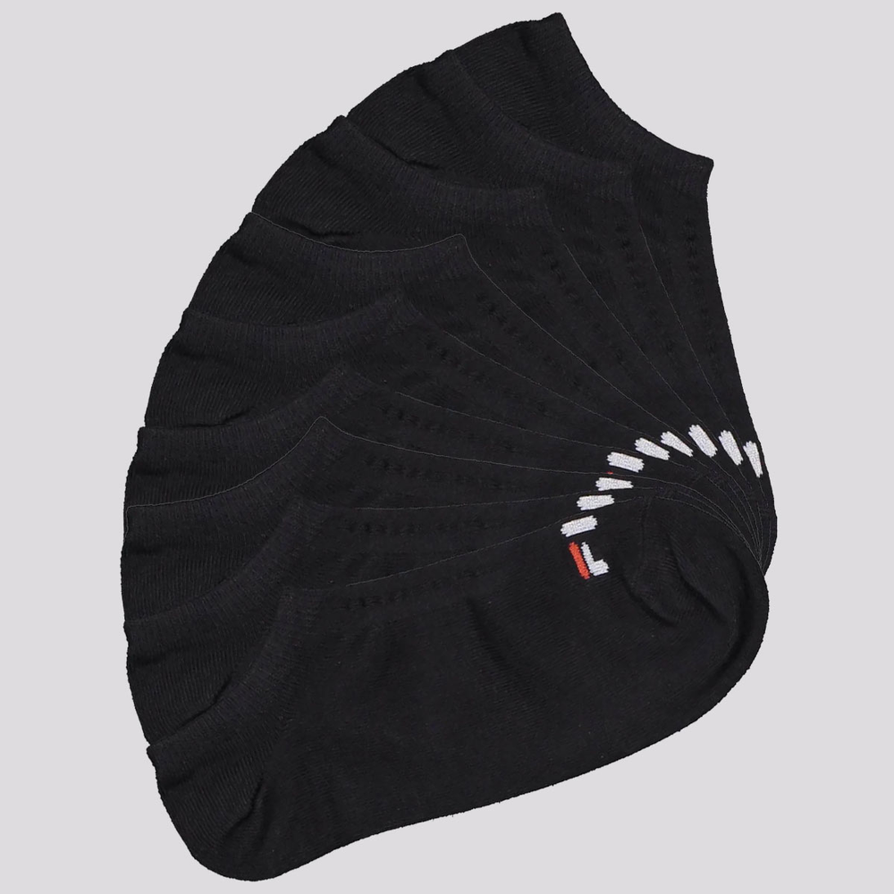 Kit Meia 9 Pares Fila Cano Curto Lisa Preto Kit Meia 9 Pares Fila Cano Curto Lisa Preto