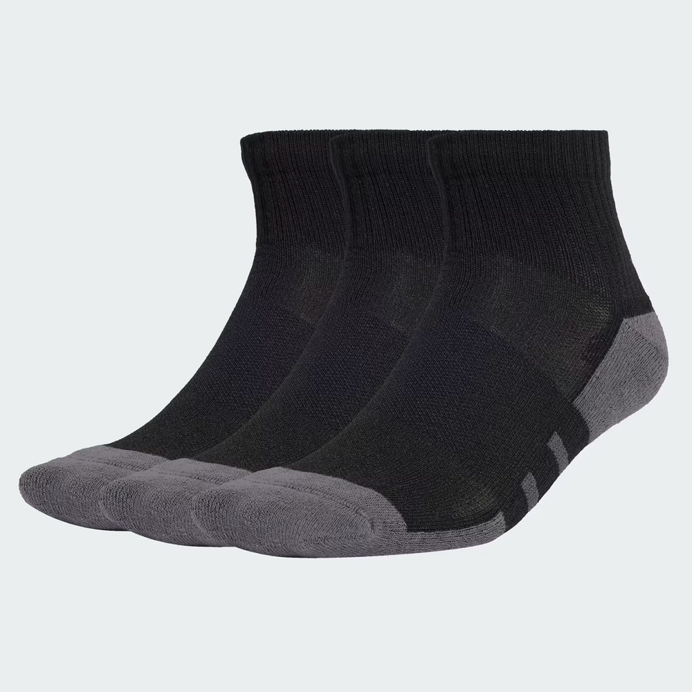 Kit Meia Adidas ESS Cano Curto 3 Pares Preto e Cinza
