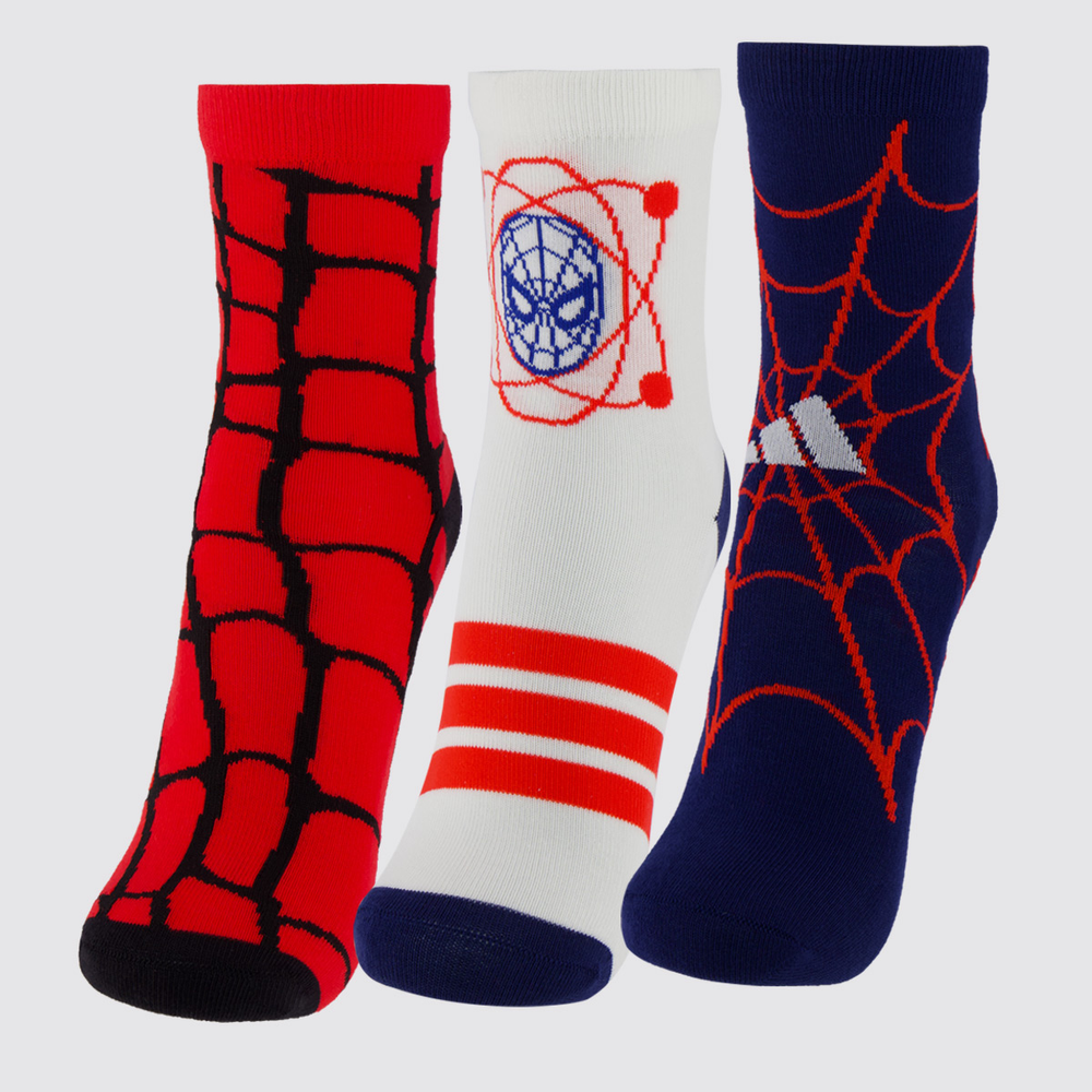 Kit Meia Adidas LK MRVL SM 3 Pares Juvenil Kit Meia Adidas LK MRVL SM 3 Pares Juvenil