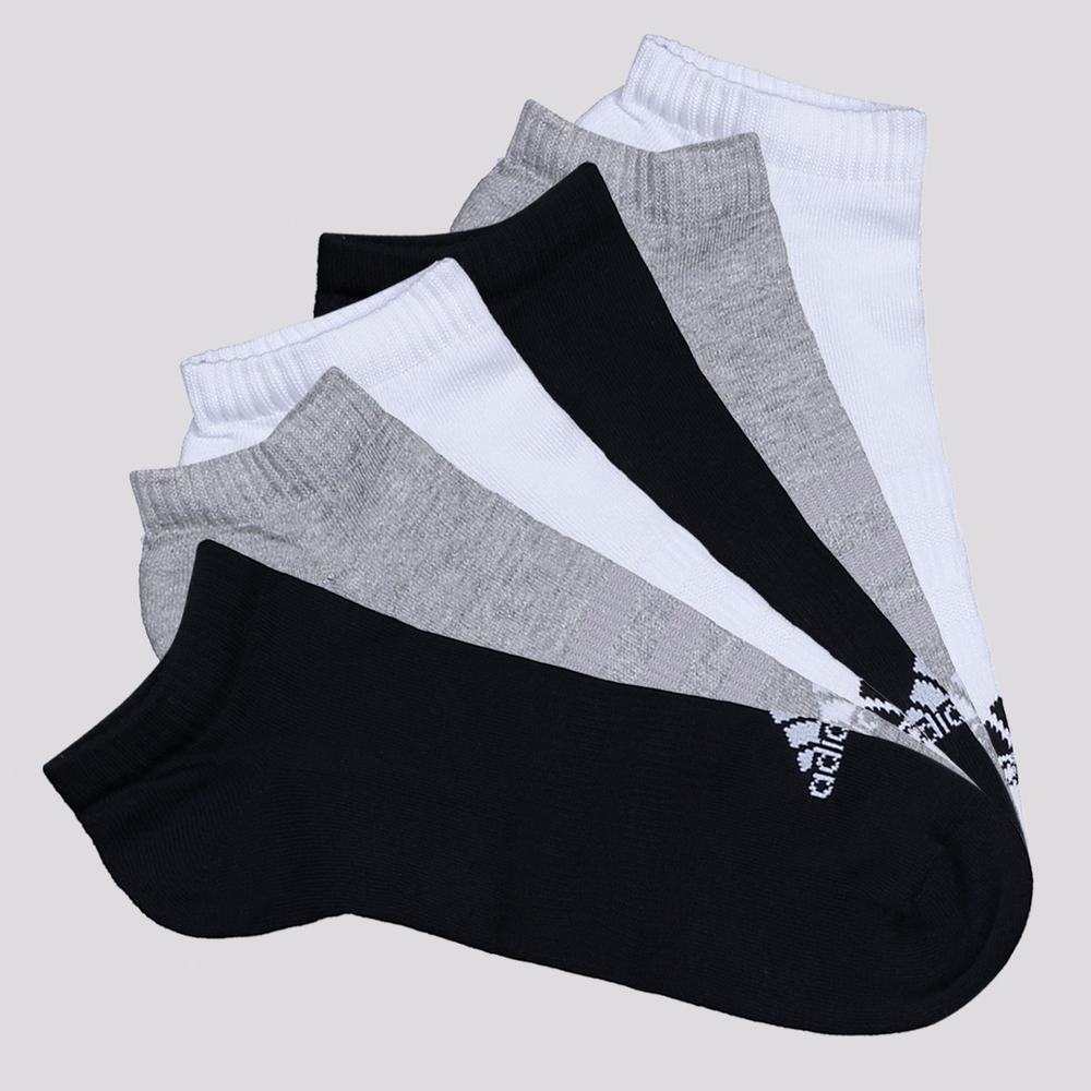 Kit Meia Adidas SPW Low 6 Pares Kit Meia Adidas SPW Low 6 Pares