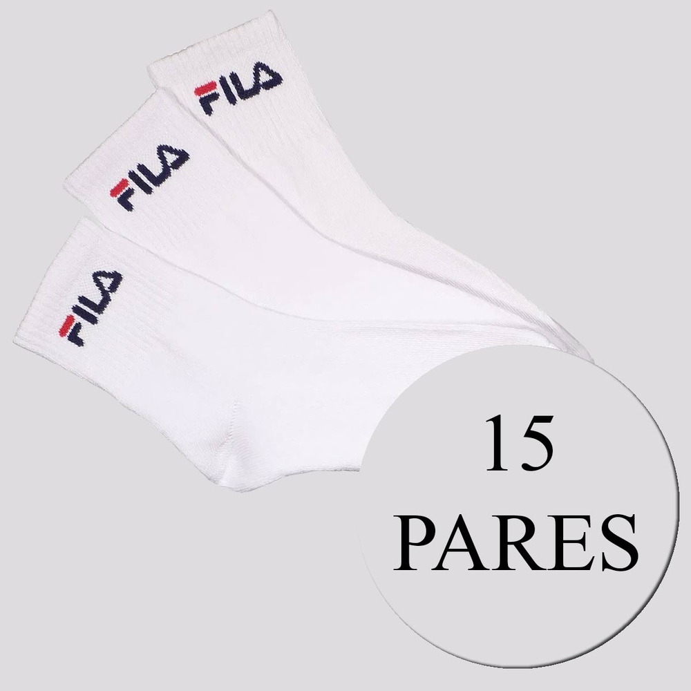 Kit Meia Fila 15 Pares Cano Médio