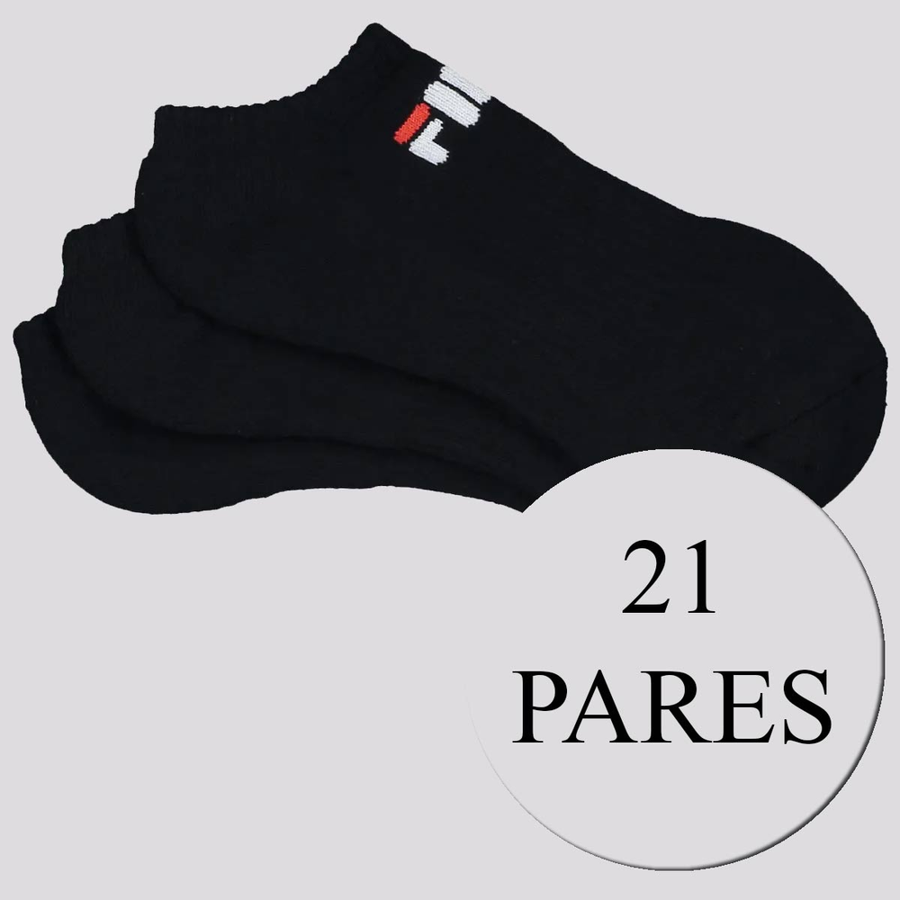 Kit Meia Fila 21 Pares Cano Curto