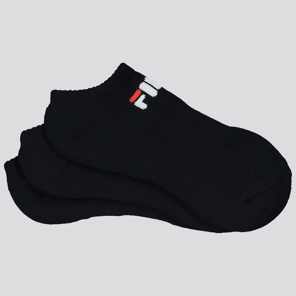 Kit Meia Fila 3 Pares Cano Curto Preto Kit Meia Fila 3 Pares Cano Curto Preto