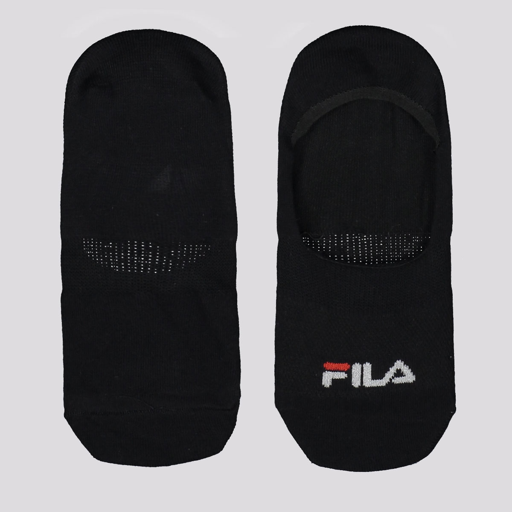 Kit Meia Fila 3 Pares Cano Invisível Preto Kit Meia Fila 3 Pares Cano Invisível Preto