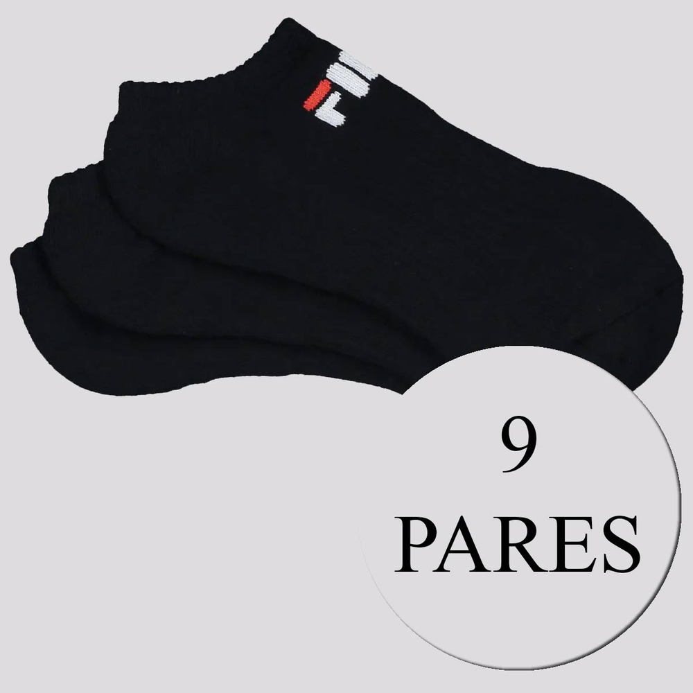 Kit Meia Fila 9 Pares Cano Curto