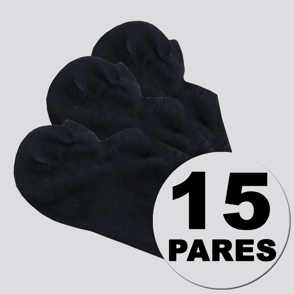 Kit Meia Lupo Sport Walk Sapatilha 15 Pares Preta Kit Meia Lupo Sport Walk Sapatilha 15 Pares Preta