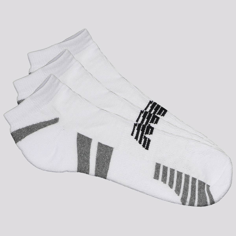 Kit Meia New Balance Cano Invisível 3 Pares Feminina Branca