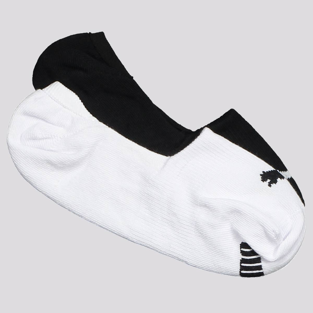 Kit Meia Puma Invisível 2 Pares Feminina Branca e