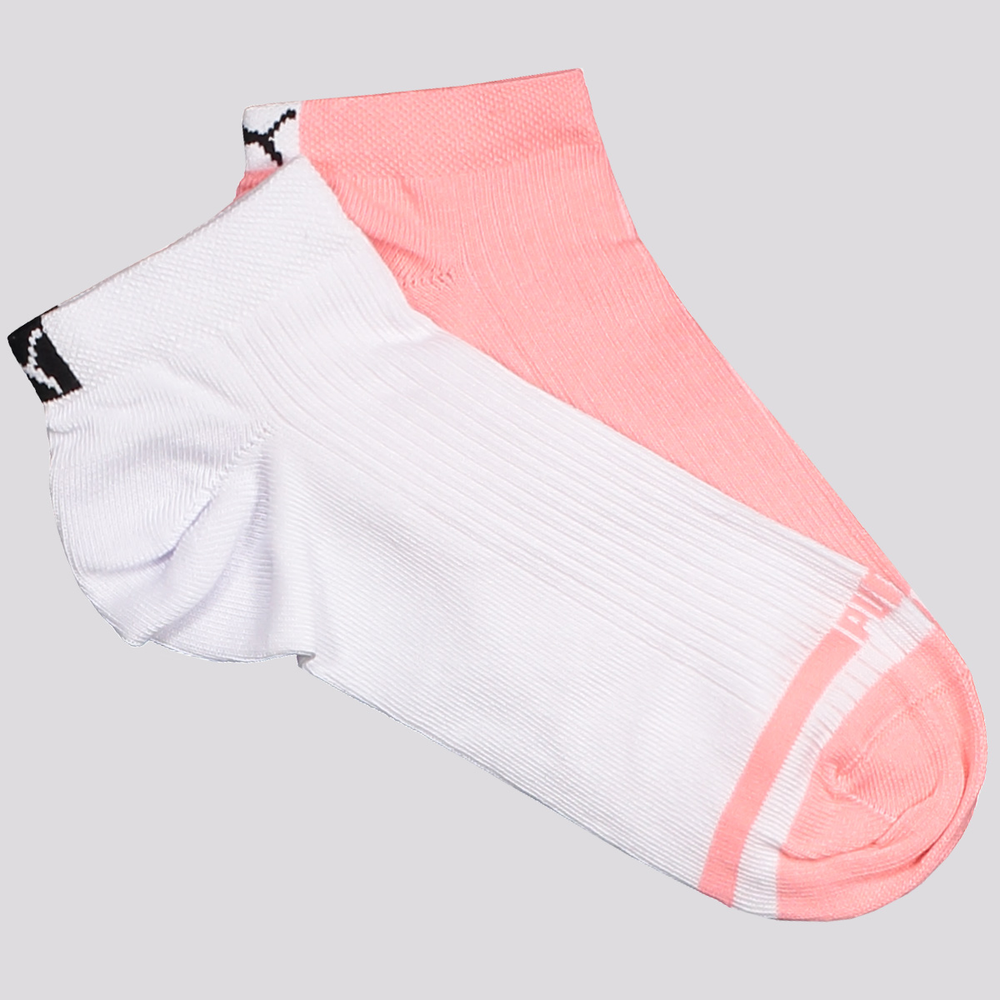 Kit Meia Puma Logo Sapatilha 2 Pares Feminina Bran