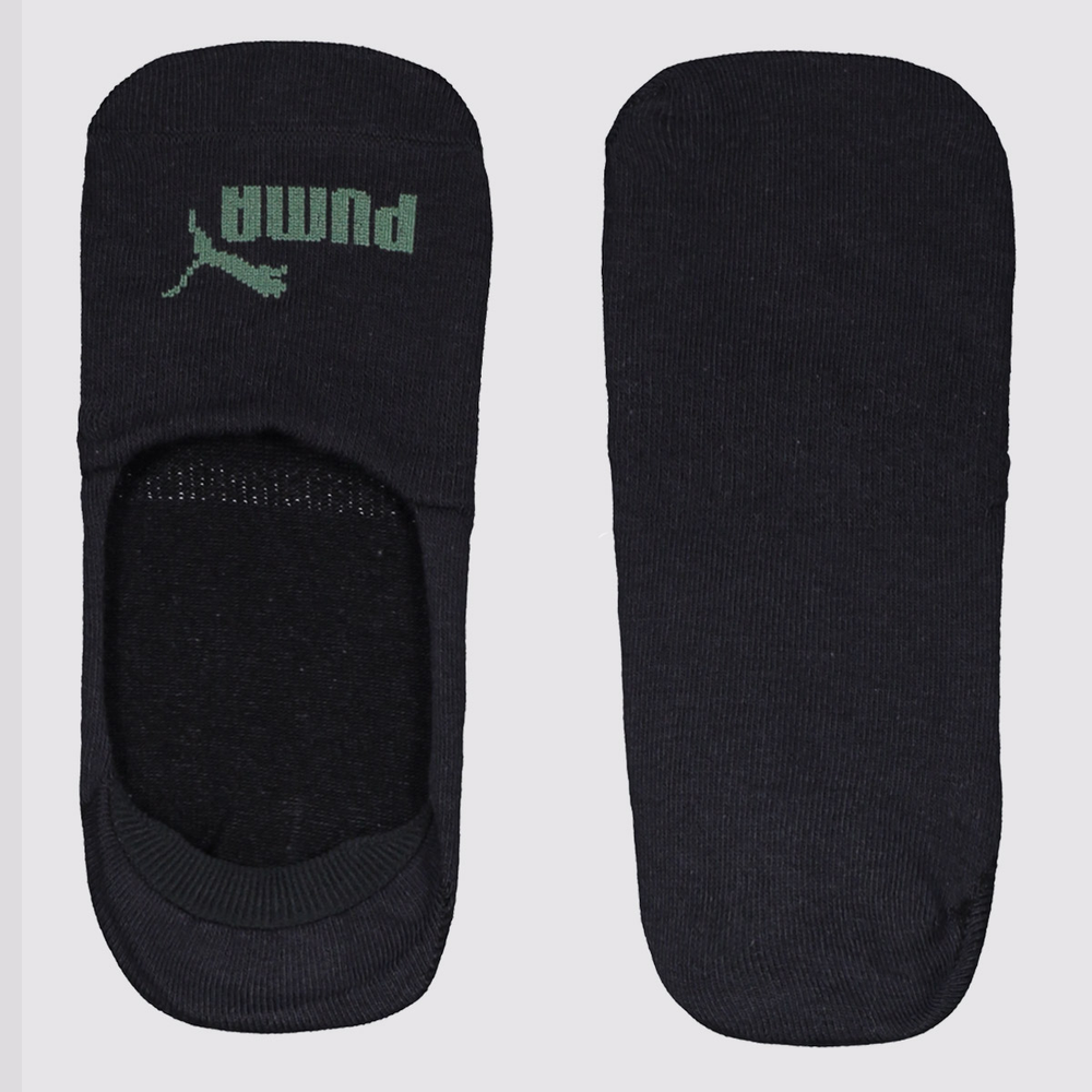 Kit Meia Puma Sapatilha 2 Pares Verde e Cinza Kit Meia Puma Sapatilha 2 Pares Verde e Cinza