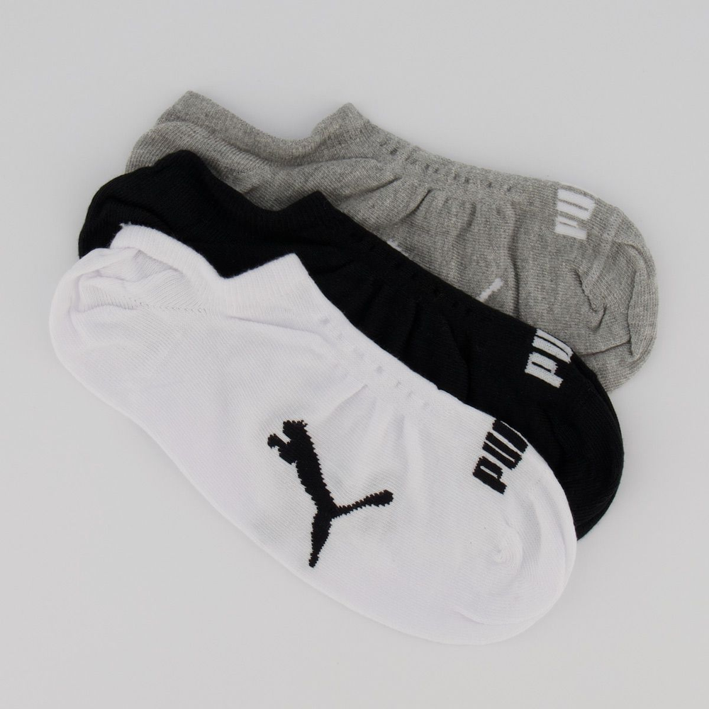 Kit Meia Puma Sapatilha 3 pares Kit Meia Puma Sapatilha 3 pares