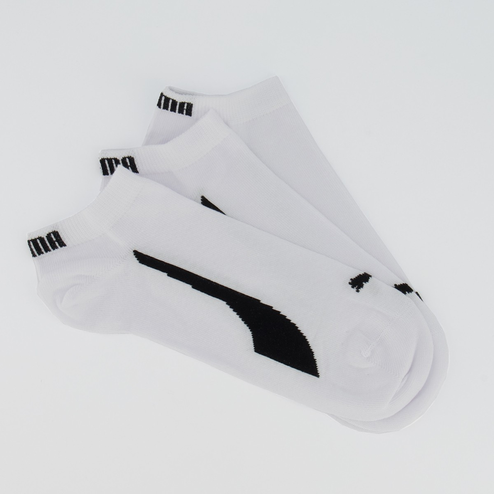 Kit Meia Puma Sapatilha 9 Pares Cano Curto Logo Br