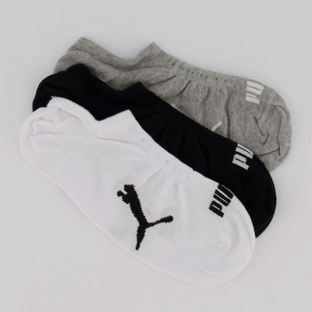 Kit Meia Puma Sapatilha 9 pares Cano Invisível