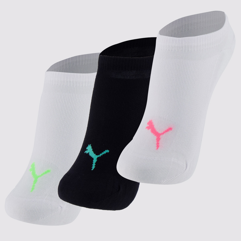 Kit Meia Puma Sapatilha Invisivel 3 Pares Feminina Kit Meia Puma Sapatilha Invisivel 3 Pares Feminina