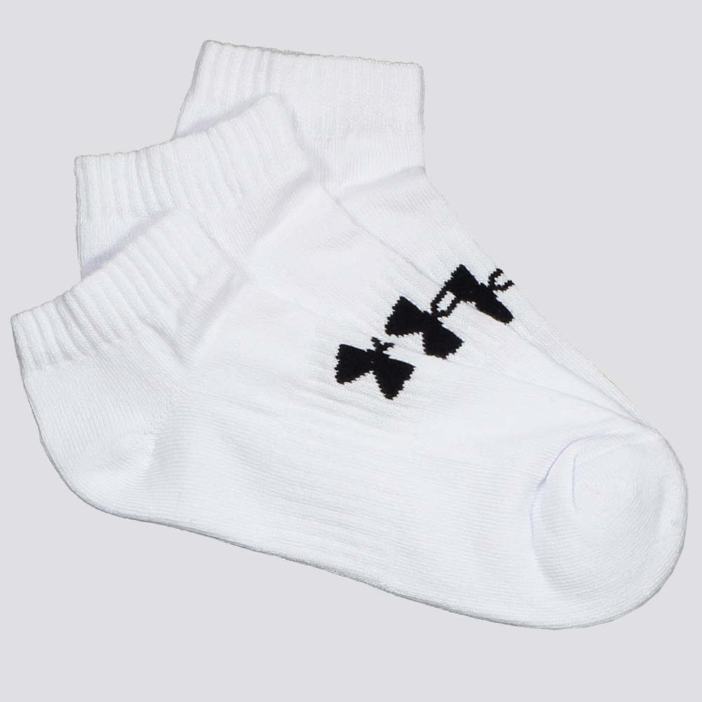 Kit Meia Under Armour Core Cotton Locut 3 Pares Branco Kit Meia Under Armour Core Cotton Locut 3 Pares Branco