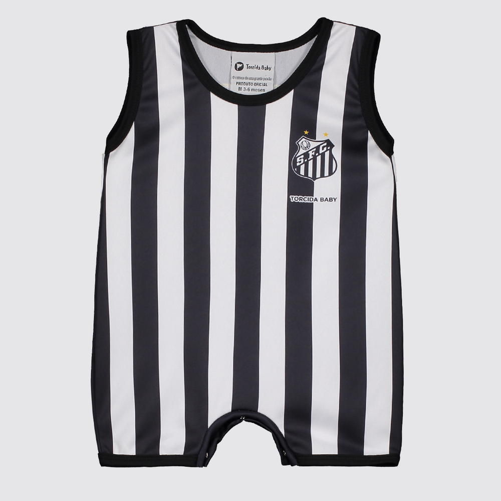Macacão Regata Infantil Santos Macacão Regata Infantil Santos
