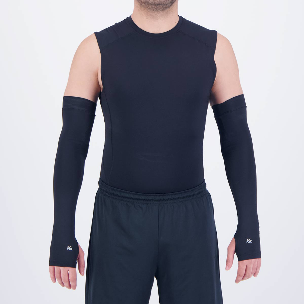 Manguito Kanxa Proteção UV com Polegar Preto Manguito Kanxa Proteção UV com Polegar Preto