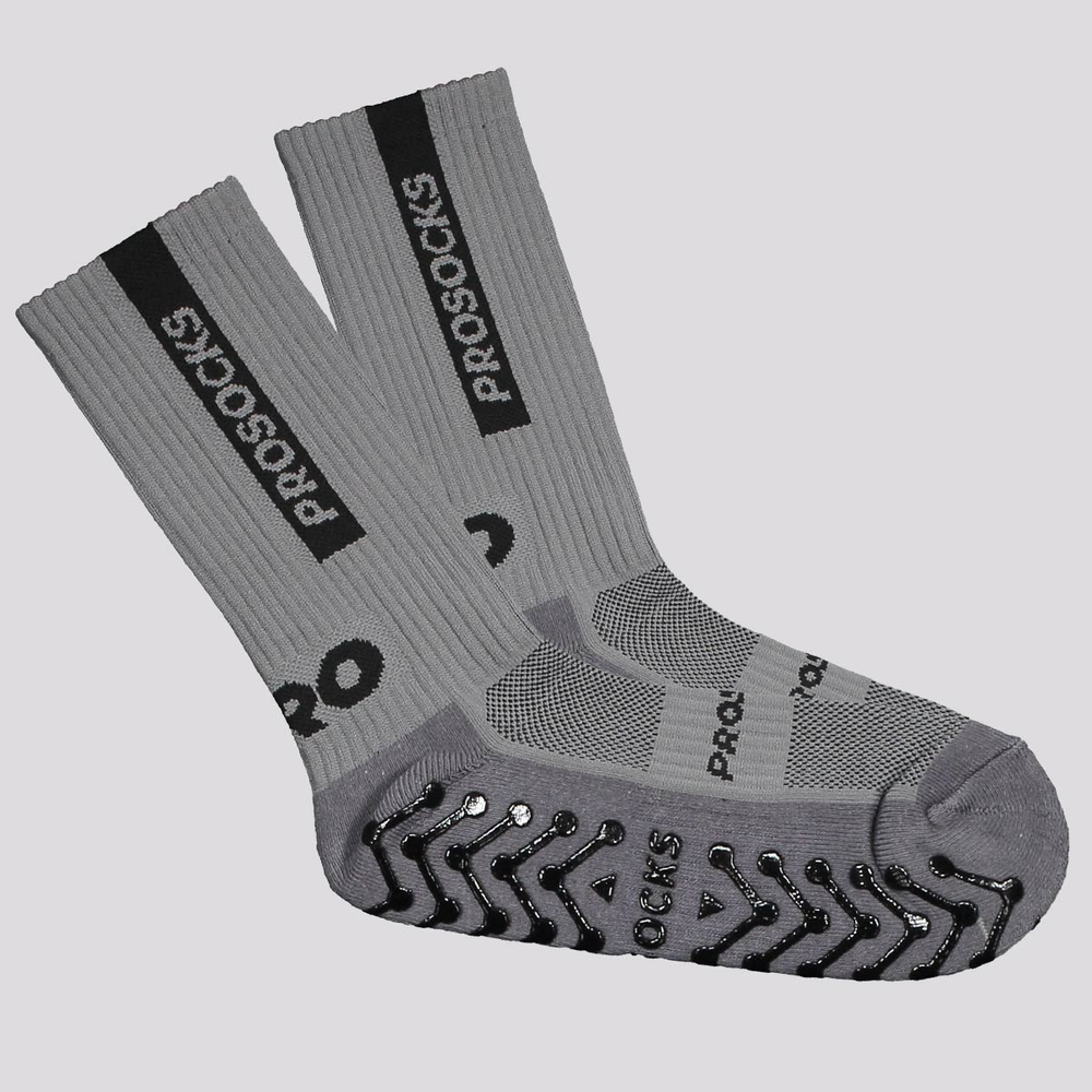 Meia de Futebol Pro Socks Ultragrip Cinza Meia de Futebol Pro Socks Ultragrip Cinza