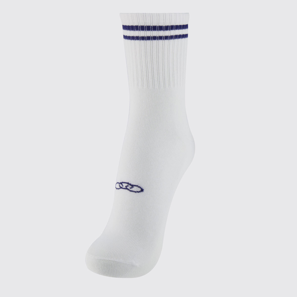 Meia Olympikus Comfy Branca e Marinho Meia Olympikus Comfy Branca e Marinho