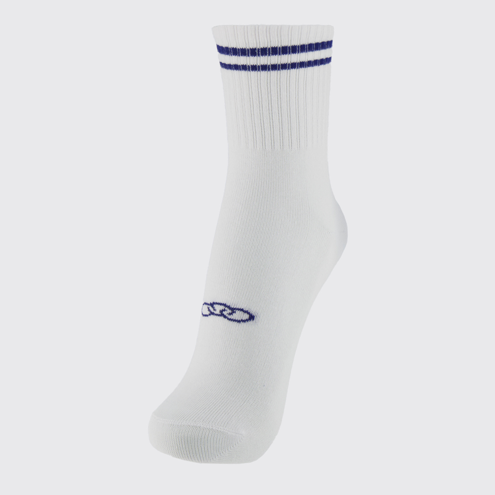 Meia Olympikus Comfy Feminina Branca e Marinho Meia Olympikus Comfy Feminina Branca e Marinho