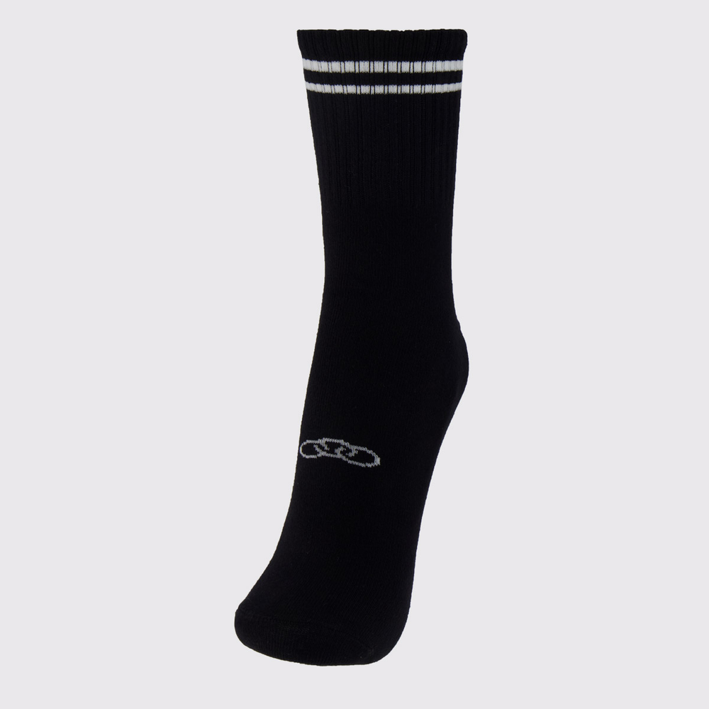 Meia Olympikus Comfy Preta e Branca Meia Olympikus Comfy Preta e Branca