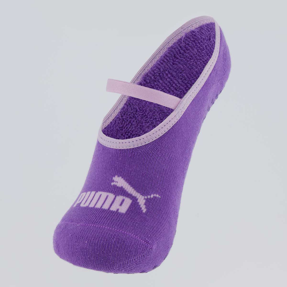 Meia Puma Pilates Feminina Roxa e Lilás Meia Puma Pilates Feminina Roxa e Lilás