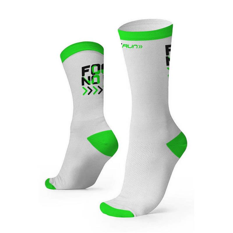 Meia Rikam FutRun Branca e Verde Meia Rikam FutRun Branca e Verde