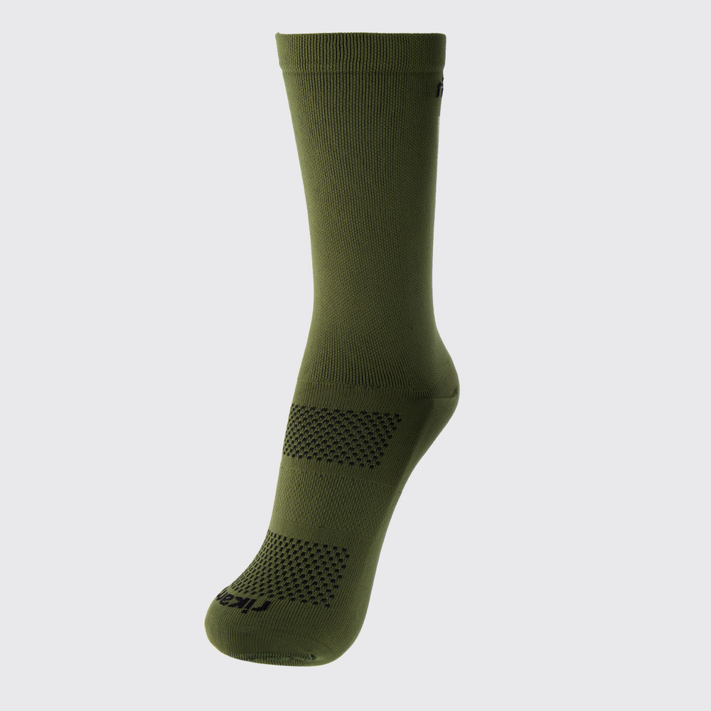 Meia Rikam Performance Colors Cano Médio Verde Oliva Meia Rikam Performance Colors Cano Médio Verde Oliva