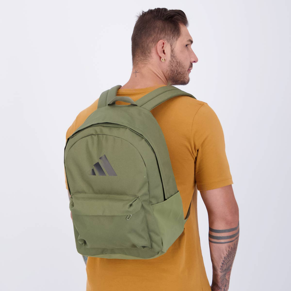Mochila Adidas Clássica Bars Verde Mochila Adidas Clássica Bars Verde