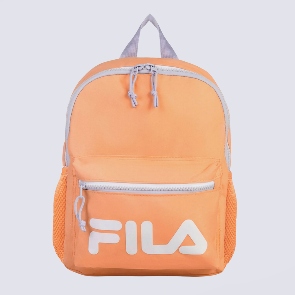Mochila Fila Mini Colors Letter Laranja e Lilás