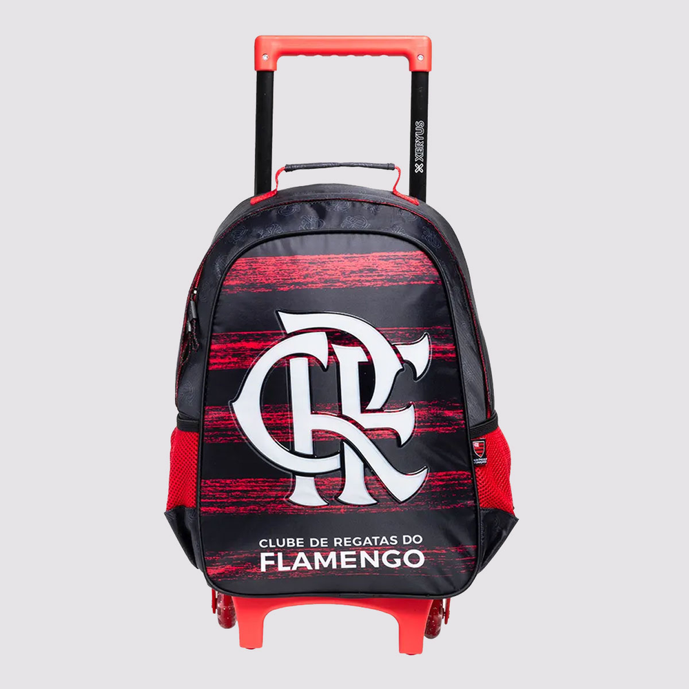 Mochila Xeryus Flamengo CRF 16 com Rodas Vermelha e Preta