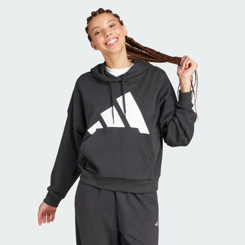 Moletom Adidas Big Logo com Capuz Feminino Preto Moletom Adidas Big Logo com Capuz Feminino Preto