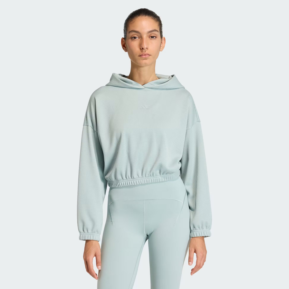 Moletom Adidas MO Cover-Up Feminino Verde Moletom Adidas MO Cover-Up Feminino Verde