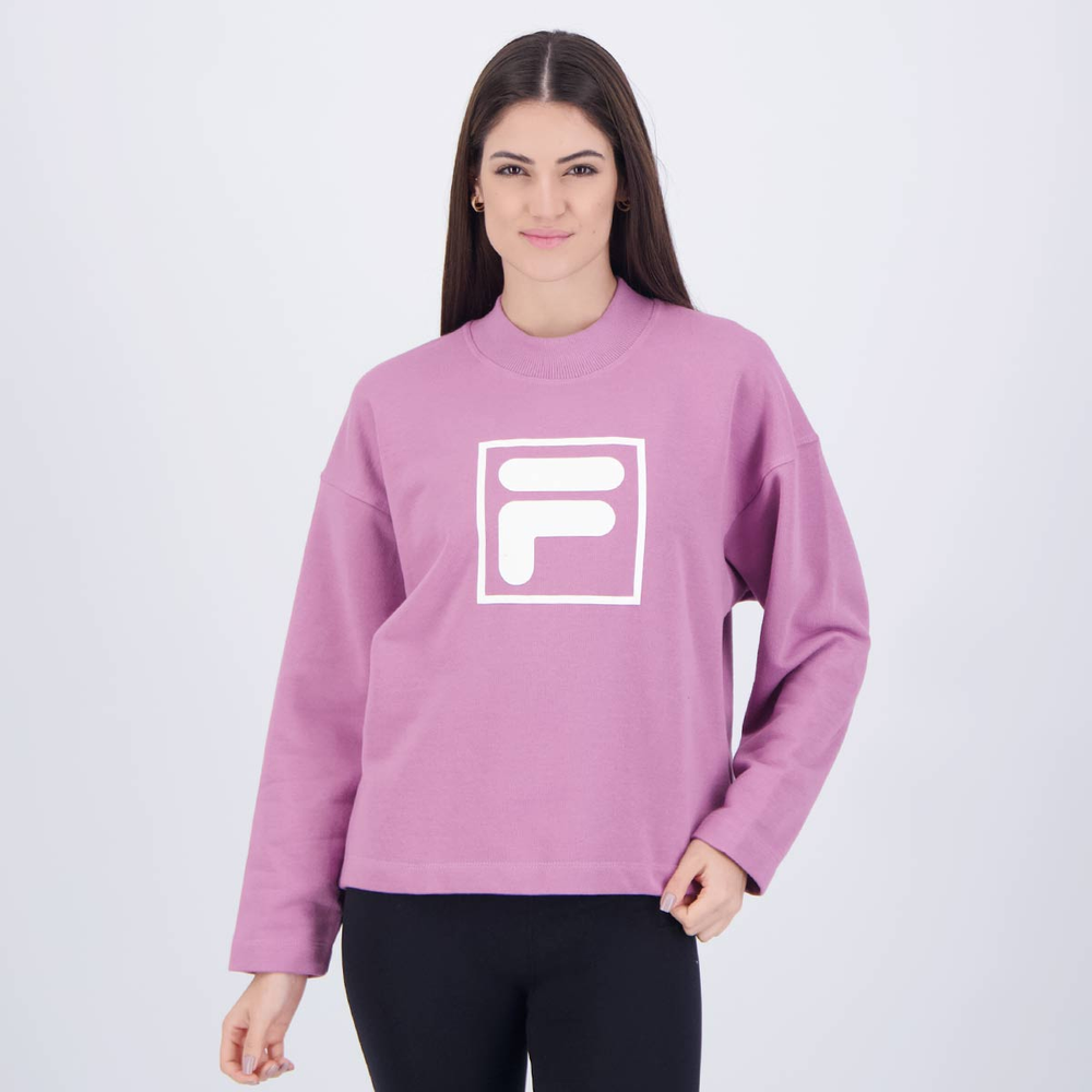 Moletom Fila White F-Box Femnino Rosa Moletom Fila White F-Box Femnino Rosa
