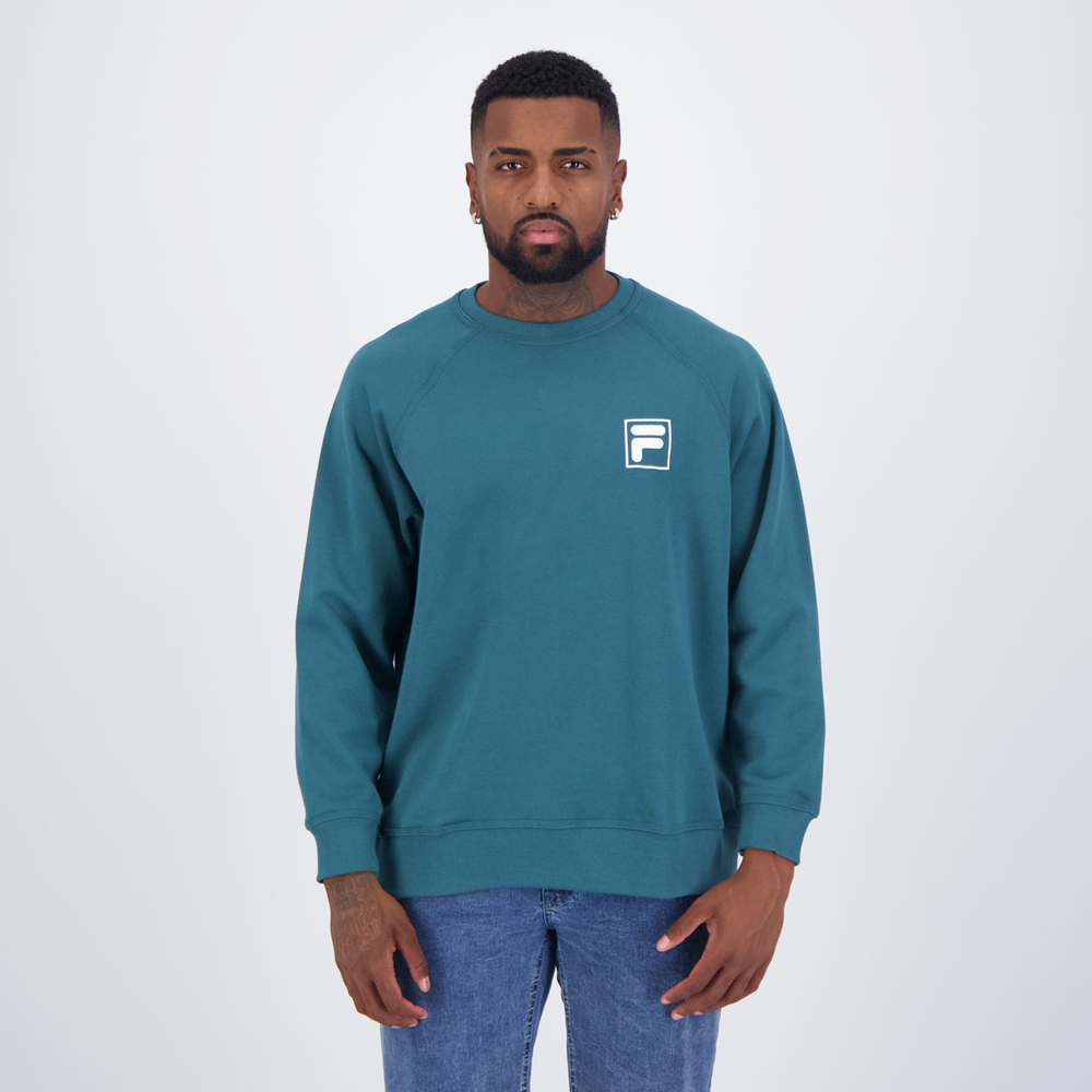 Moletom Fila White F-Box Verde Moletom Fila White F-Box Verde