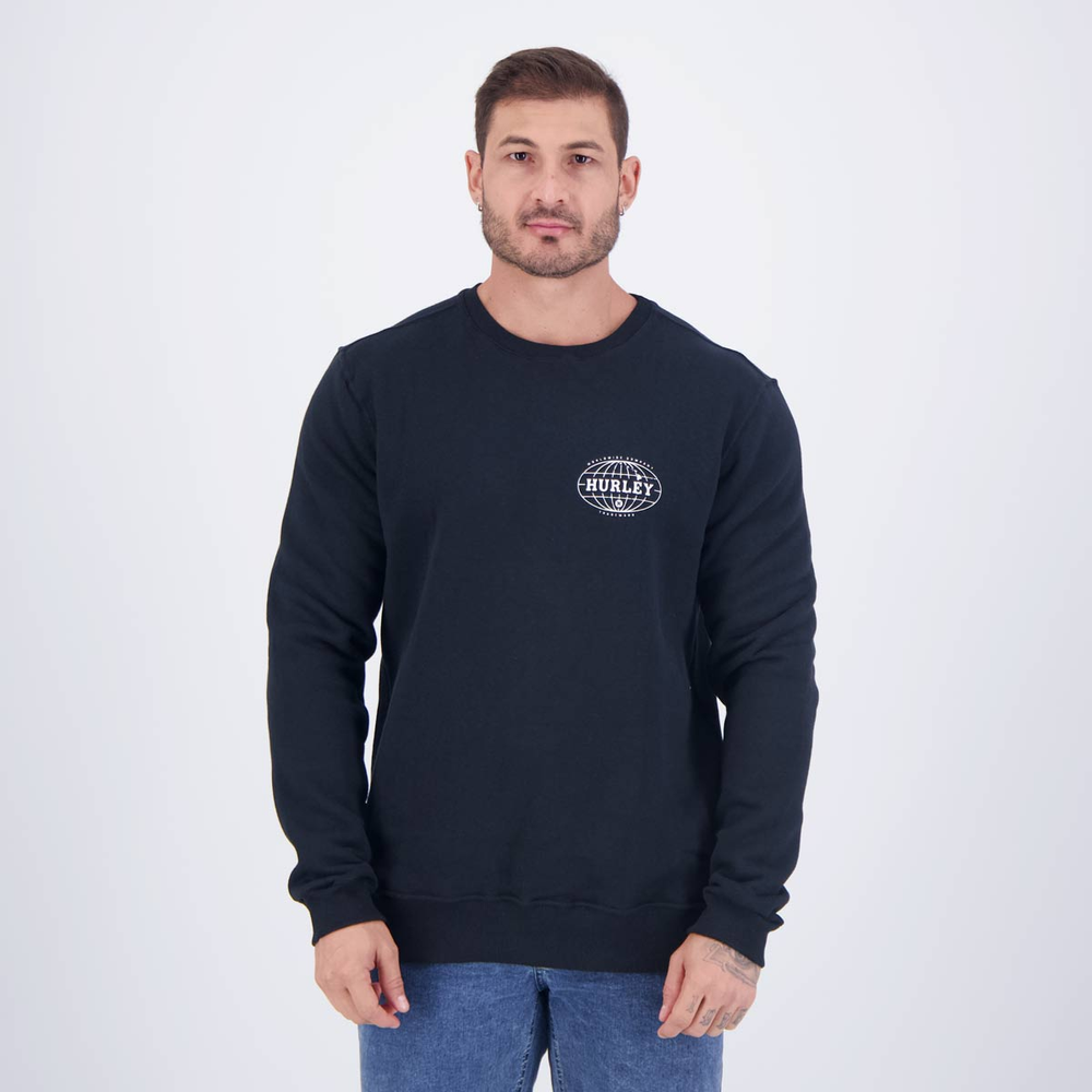 Moletom Hurley Global Preto Moletom Hurley Global Preto