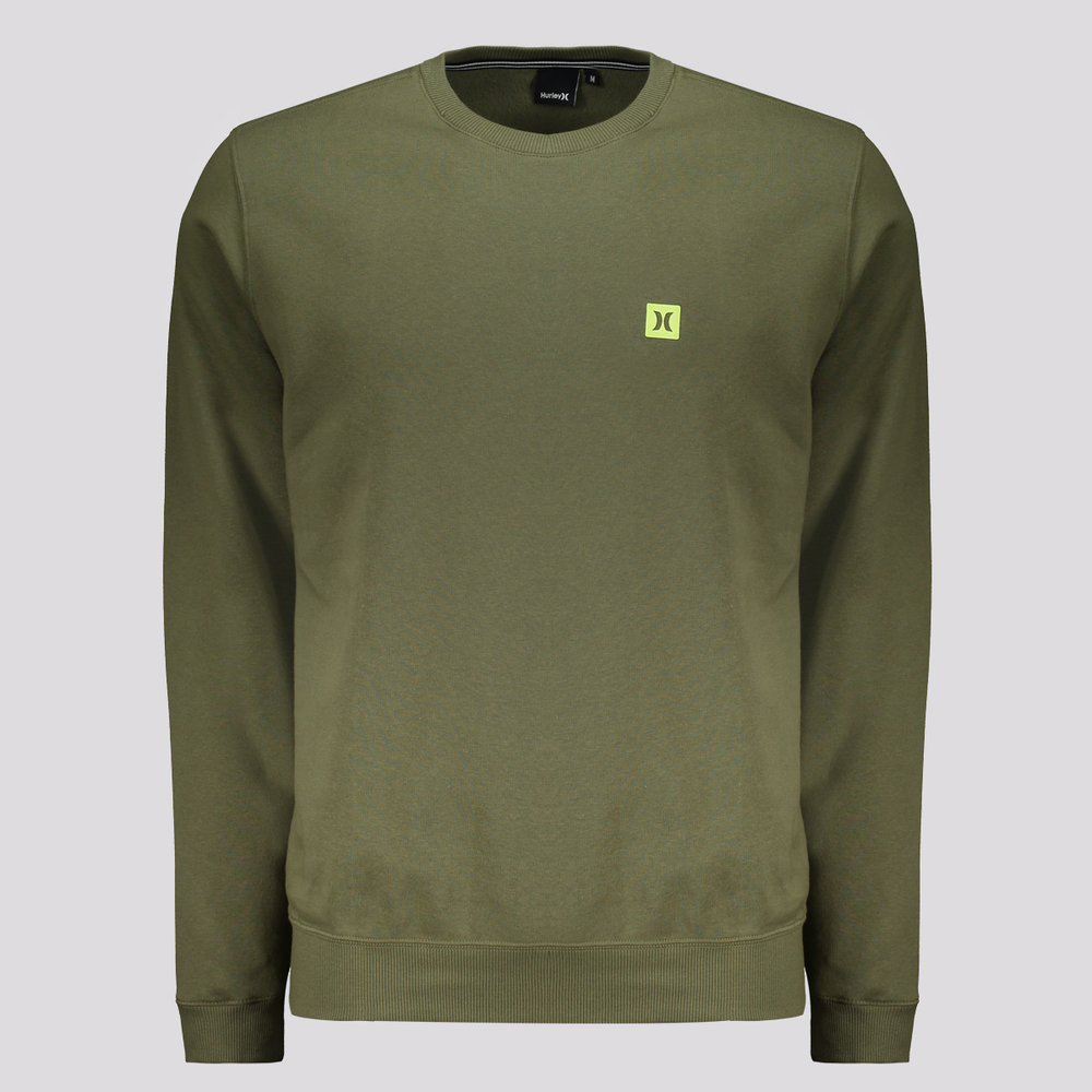 Moletom Hurley Icon II Verde Militar Moletom Hurley Icon II Verde Militar