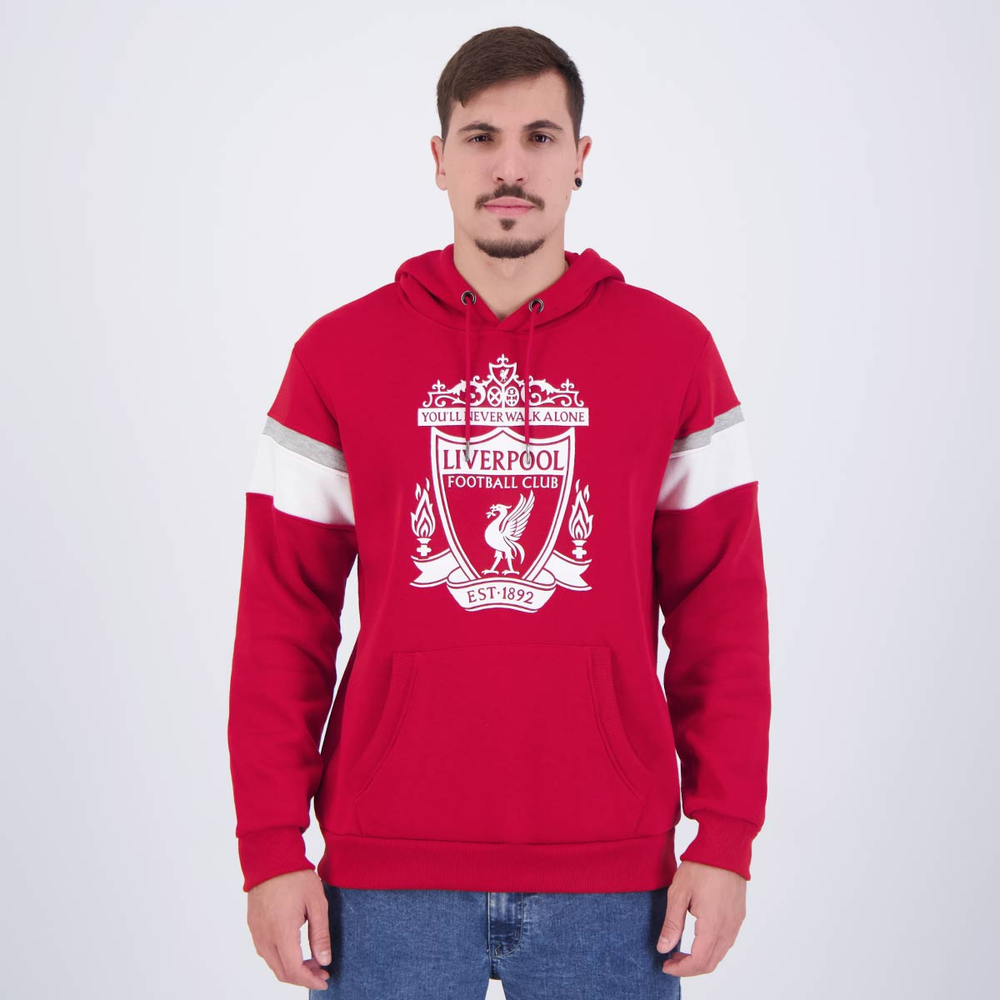 Moletom Liverpool Casual Vermelho Moletom Liverpool Casual Vermelho