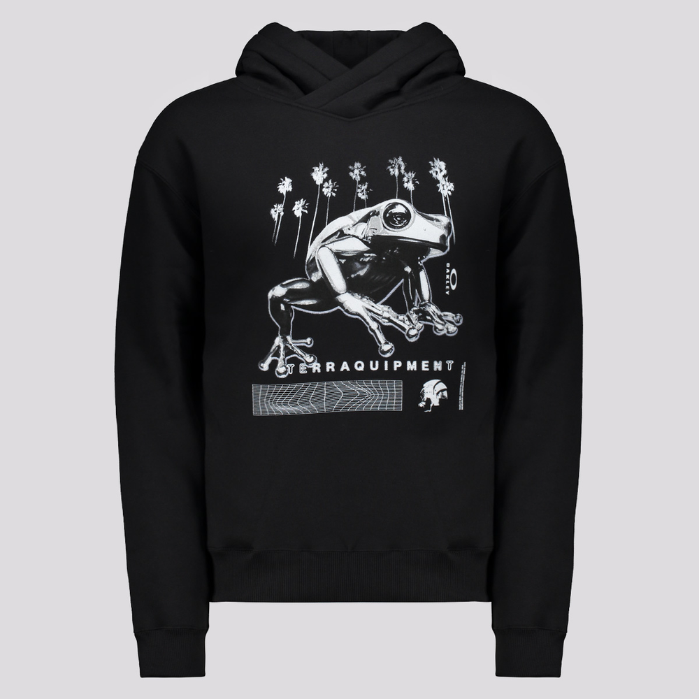 Moletom Oakley Frog 2075 Hoodie Preto Moletom Oakley Frog 2075 Hoodie Preto