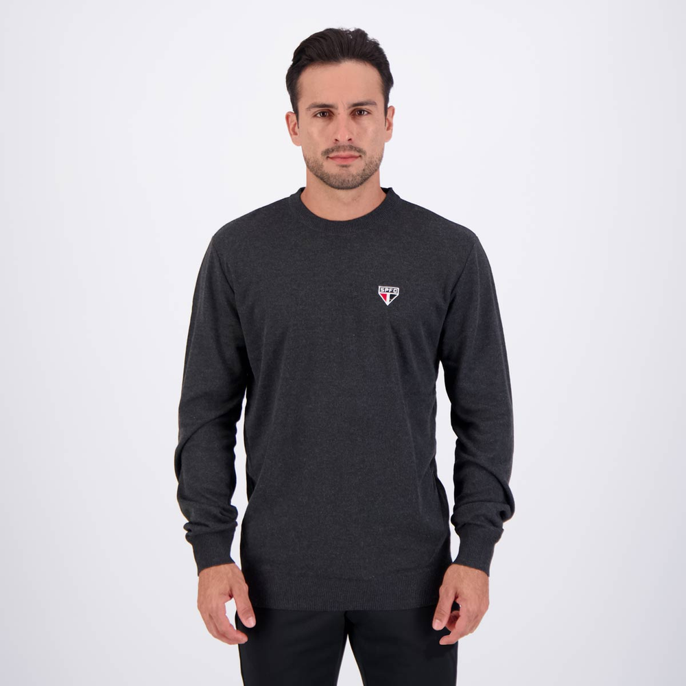 Moletom Pullover São Paulo Conto Chumbo Moletom Pullover São Paulo Conto Chumbo