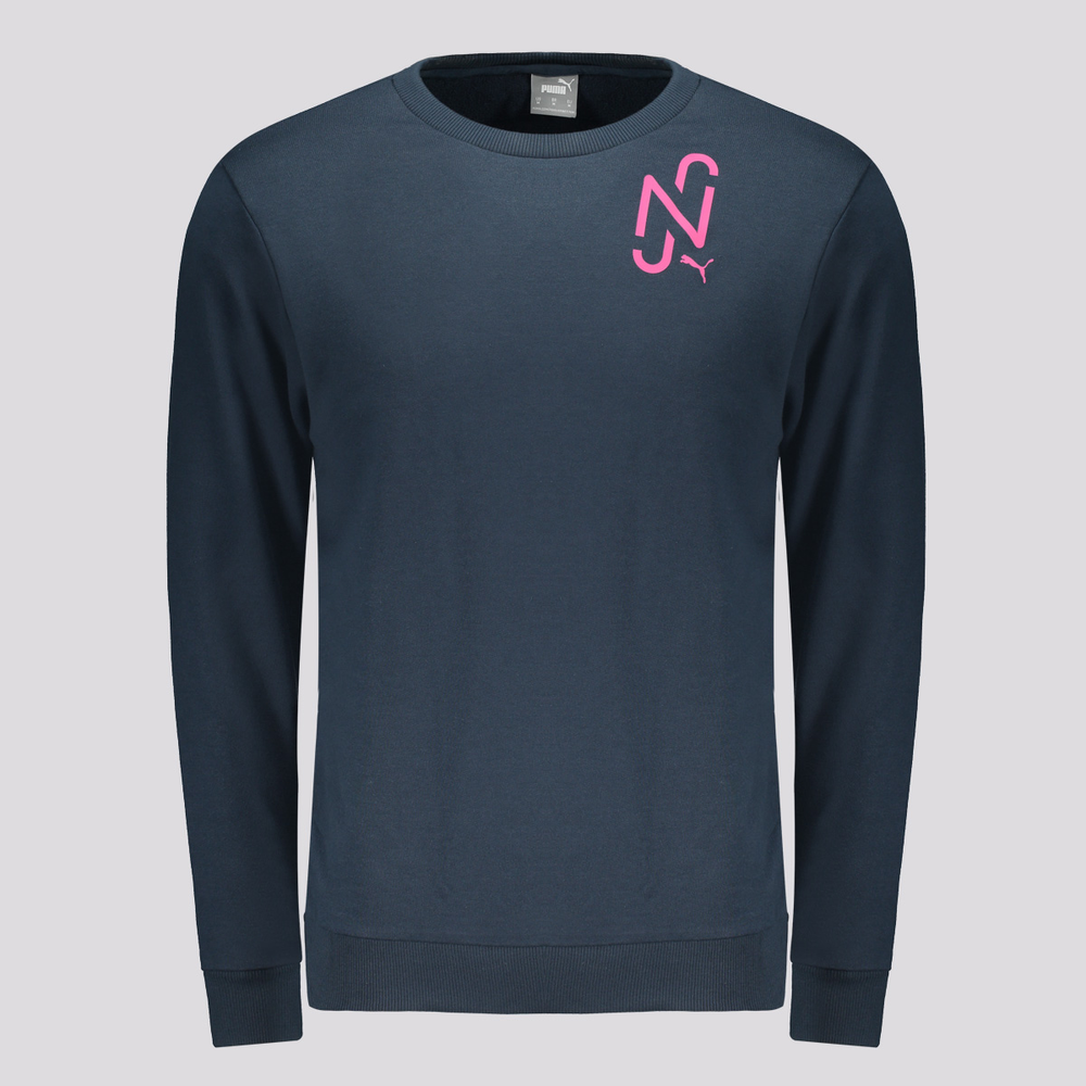 Moletom Puma Neymar Jr Crew Sweat Marinho Moletom Puma Neymar Jr Crew Sweat Marinho