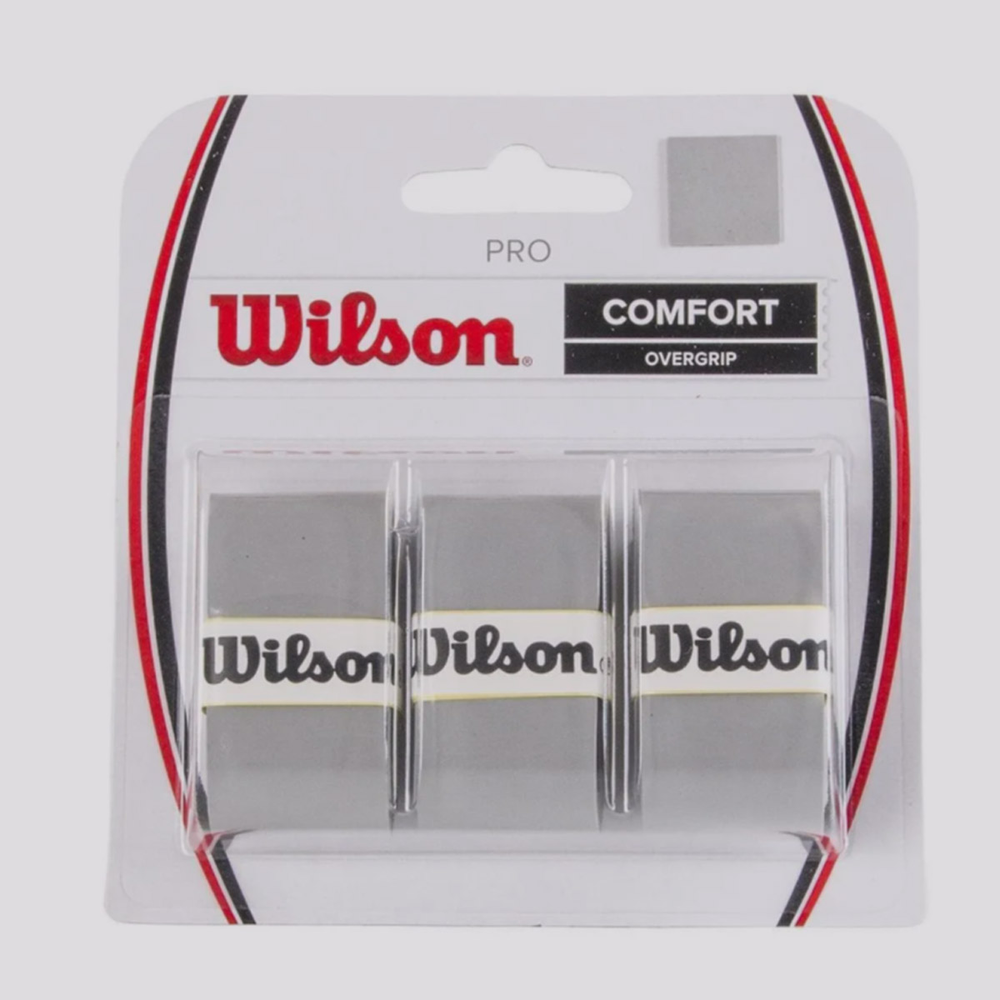 Overgrip Wilson Pro Comfort 3 Unidades Cinza Overgrip Wilson Pro Comfort 3 Unidades Cinza