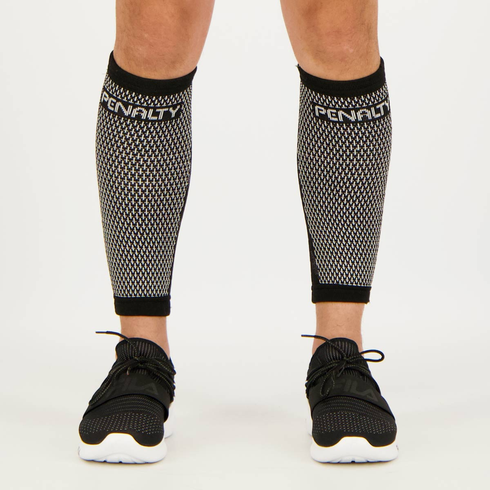 Panturrilheira Penalty Elástica Knit Preta Panturrilheira Penalty Elástica Knit Preta