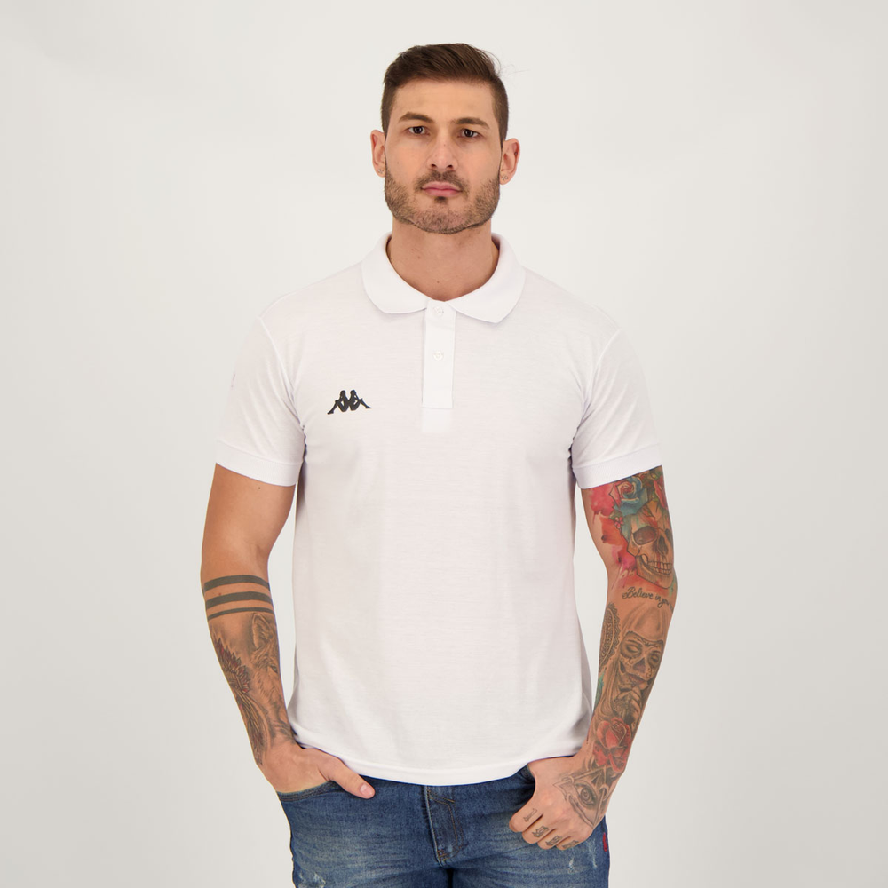 Polo Kappa Essential Sport Branca Polo Kappa Essential Sport Branca