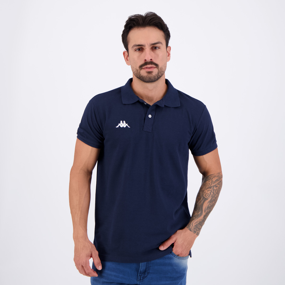Polo Kappa Essential Sport Marinho Polo Kappa Essential Sport Marinho