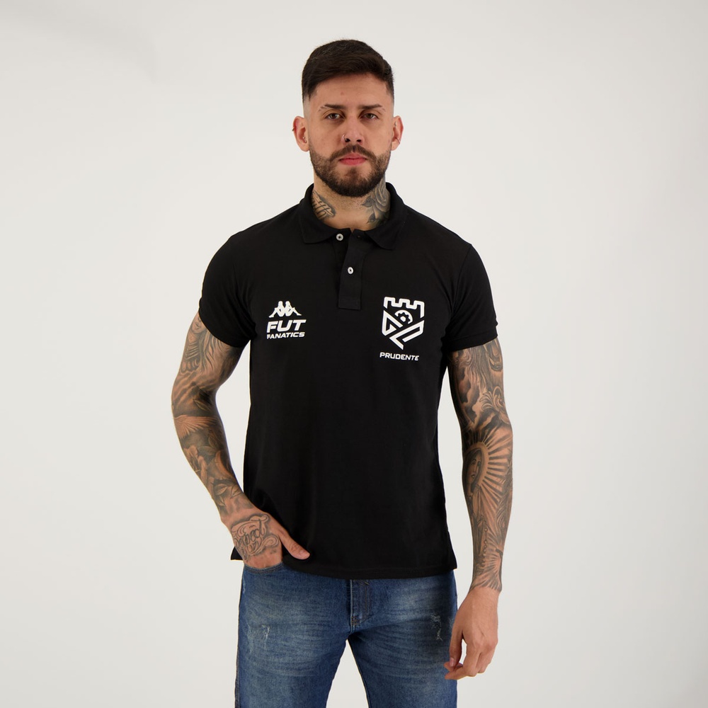 Polo Kappa Grêmio Prudente Viagem Preta Polo Kappa Grêmio Prudente Viagem Preta