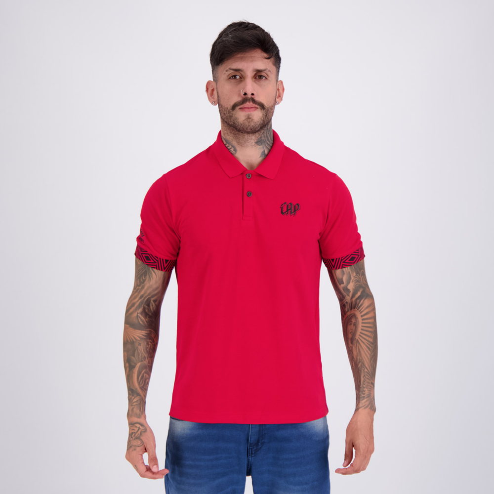 Polo Umbro Athletico Paranaense Viagem 2026 Vermelha Polo Umbro Athletico Paranaense Viagem 2026 Vermelha